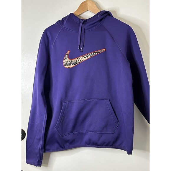 Nike® Tops - Nike Women’s Photo Purple Swoosh Pullover Hoodie Size:M